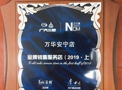 2019年度-廣汽三菱-2019年金牌銷售服務(wù)店